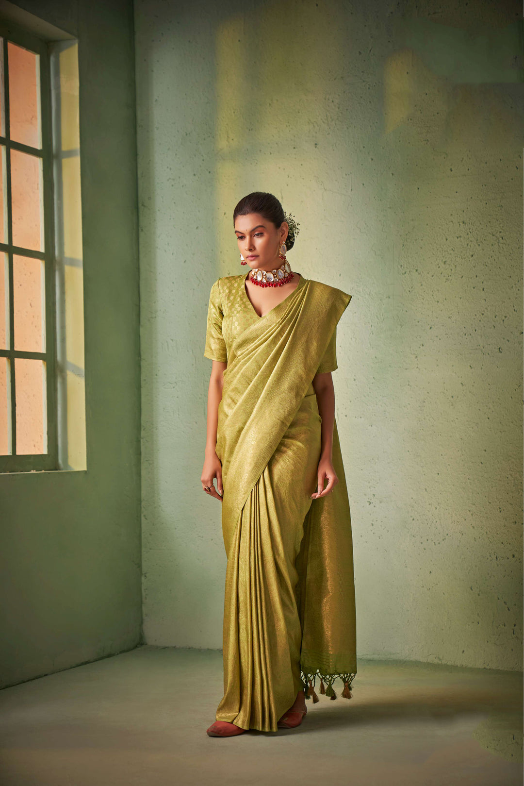 Charming Kanjivaram Silk Saree with | An Exclusive Designer Masterpiece