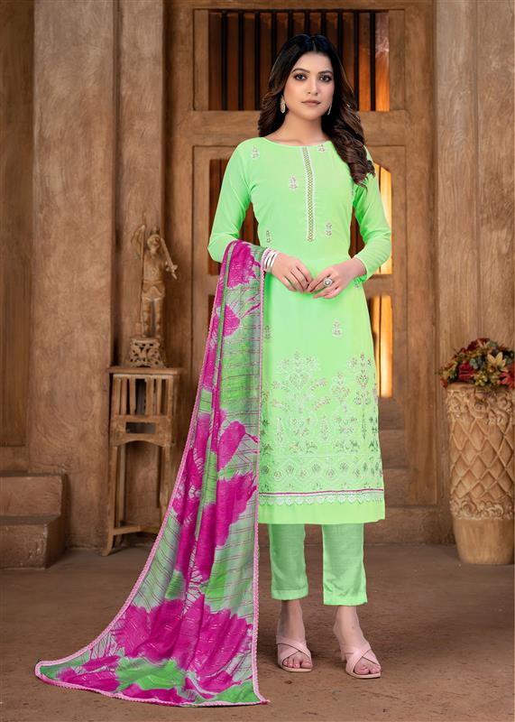 Embroidered Georgette Kurtis Set | Three-Quarter Sleeve for Special Events