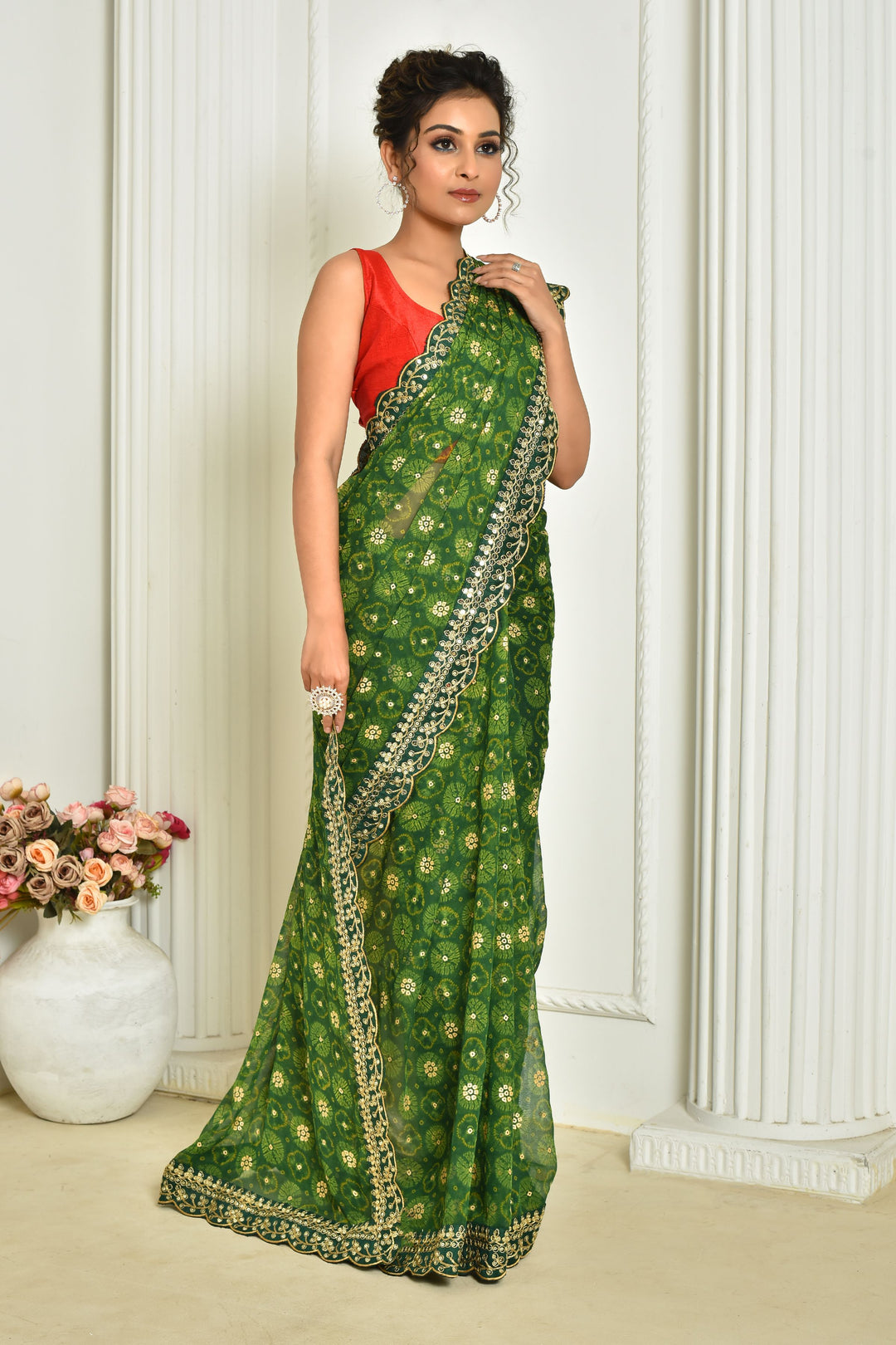 Stunning Georgette Saree with | A Stylish and Sophisticated Choice