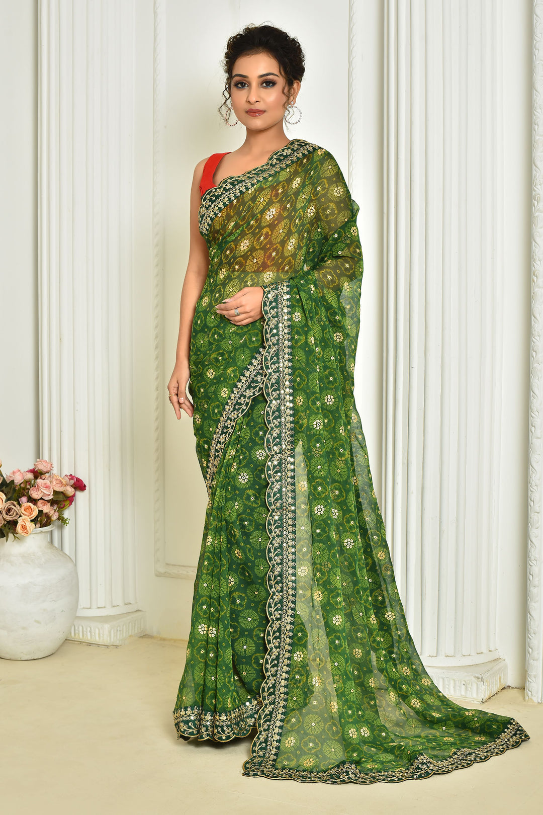 Stunning Georgette Saree with | A Stylish and Sophisticated Choice