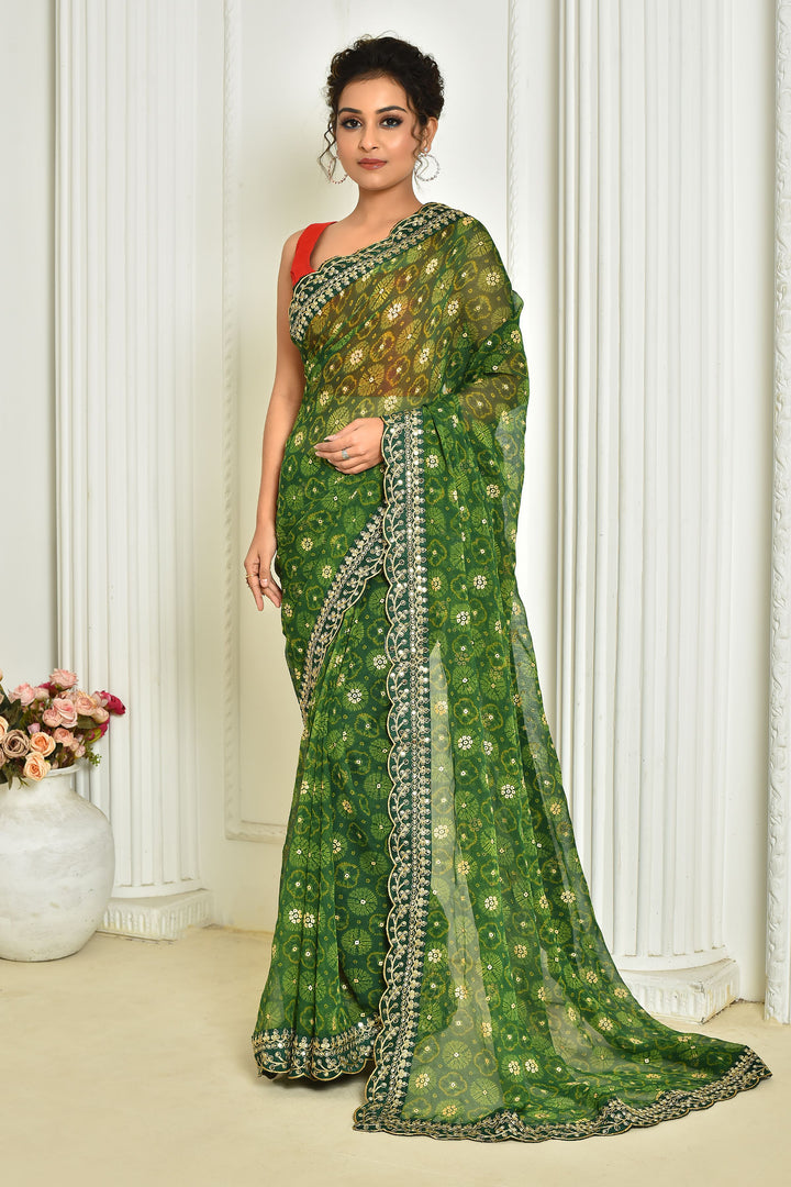 Stunning Georgette Saree with | A Stylish and Sophisticated Choice