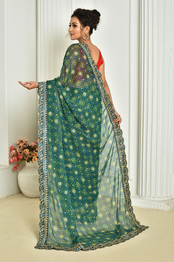 Stunning Georgette Saree with | A Stylish and Sophisticated Choice