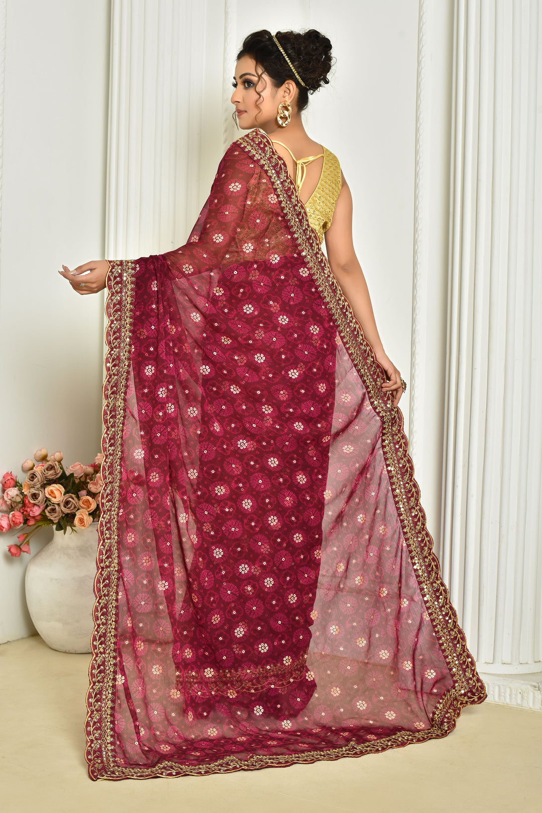 Stunning Georgette Saree with | A Stylish and Sophisticated Choice