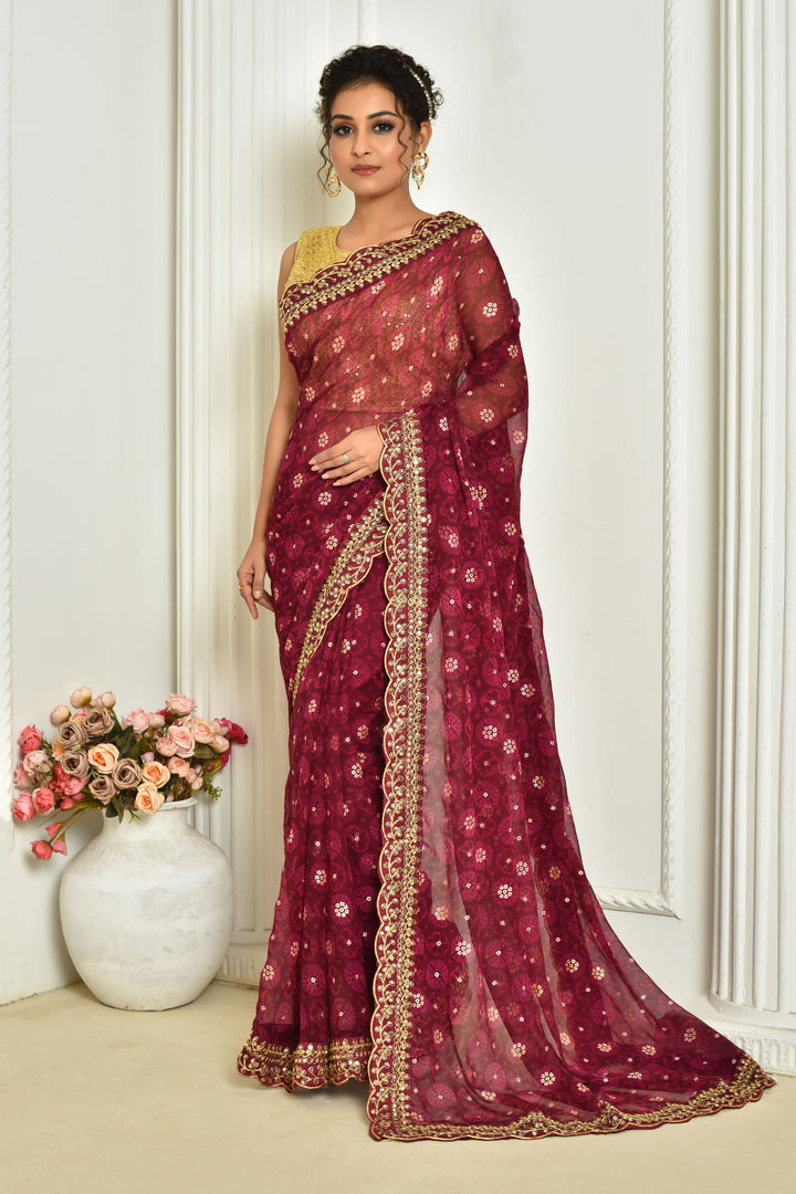 Stunning Georgette Saree with | A Stylish and Sophisticated Choice