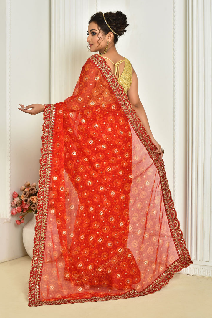 Stunning Georgette Saree with | A Stylish and Sophisticated Choice