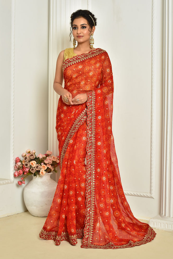 Stunning Georgette Saree with | A Stylish and Sophisticated Choice