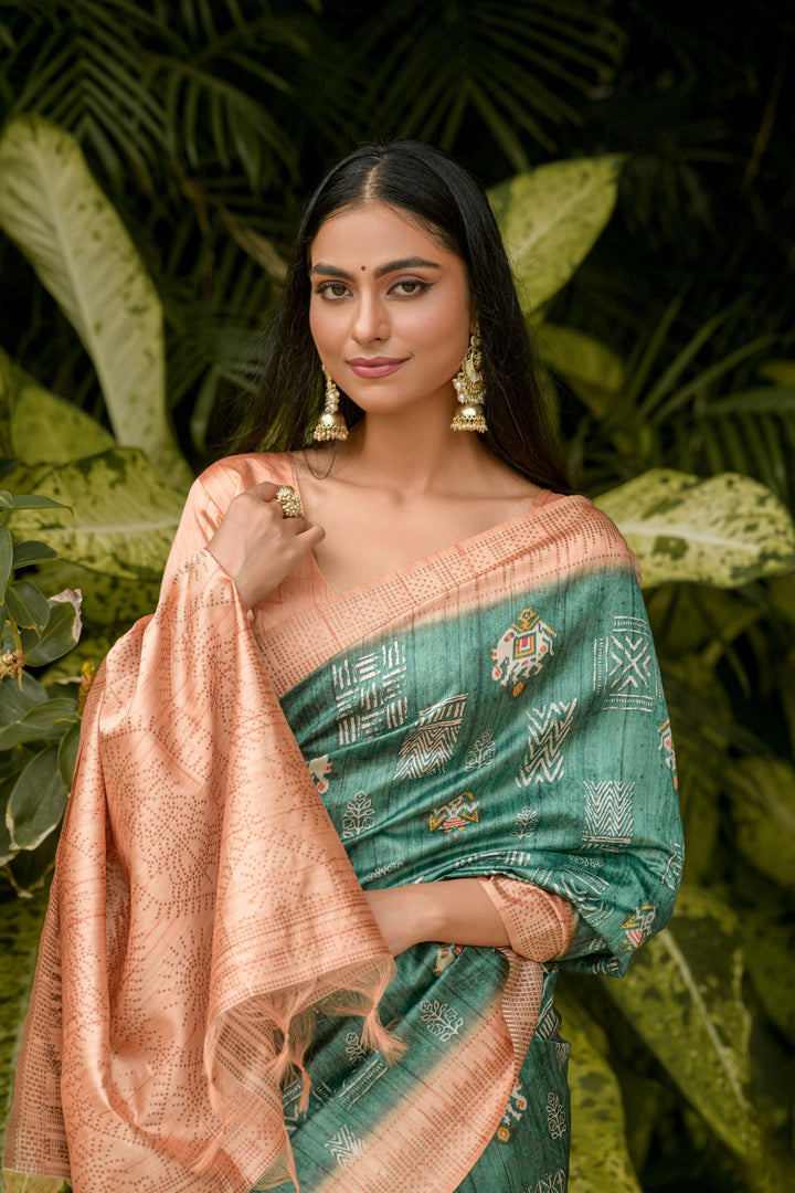 Luxurious Banarasi Silk Saree with | A Captivating Traditional Ensemble