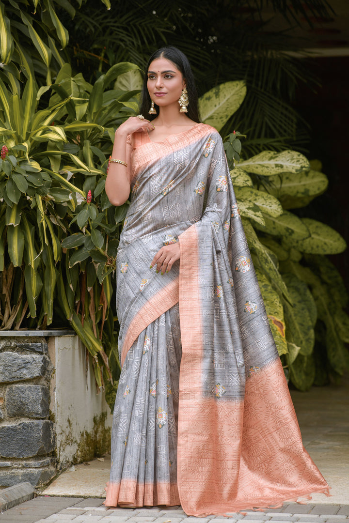 Luxurious Banarasi Silk Saree with | A Captivating Traditional Ensemble