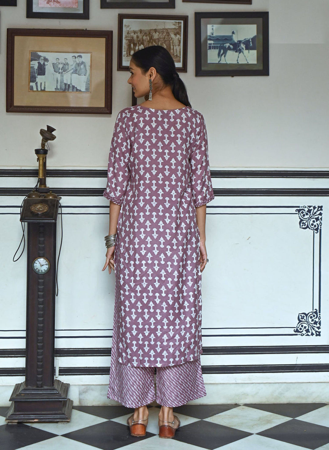 Stylish Mauve Kurti Pant Set | Perfect Indian Outfit for Women