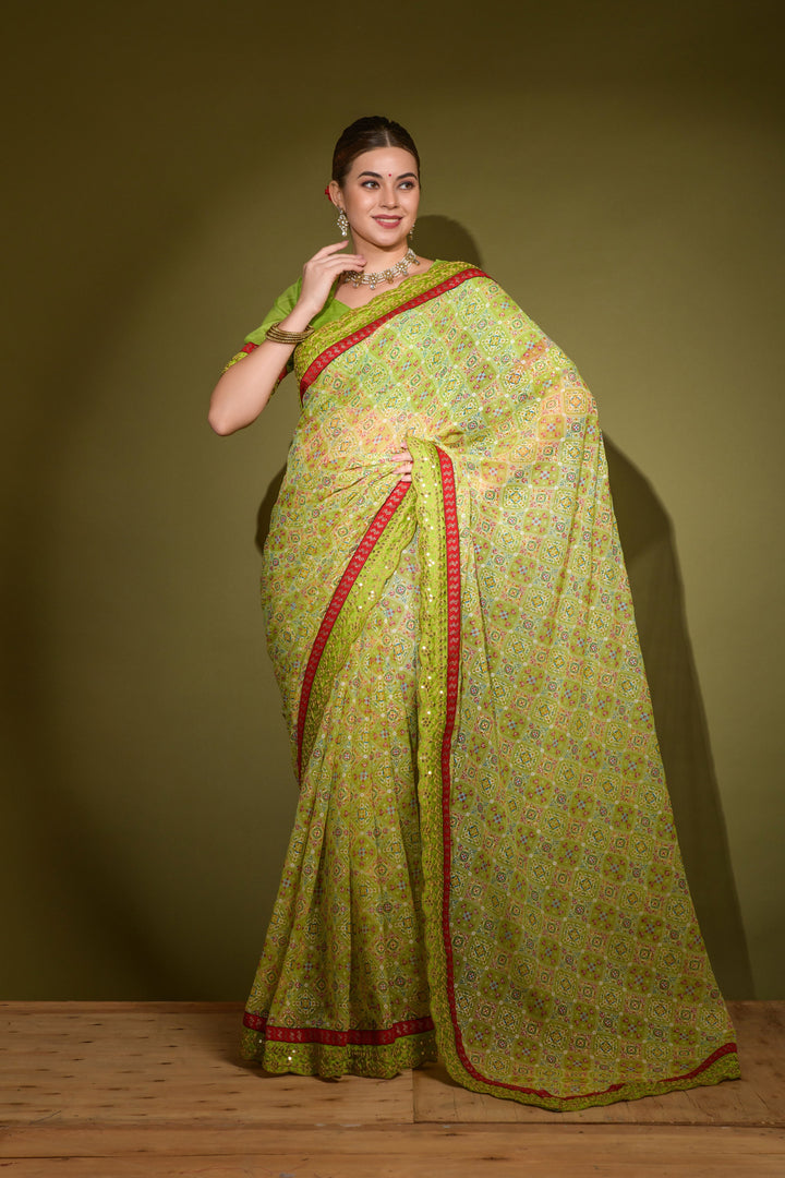 Gorgeous Georgette Saree with | A Stylish and Sophisticated Choice