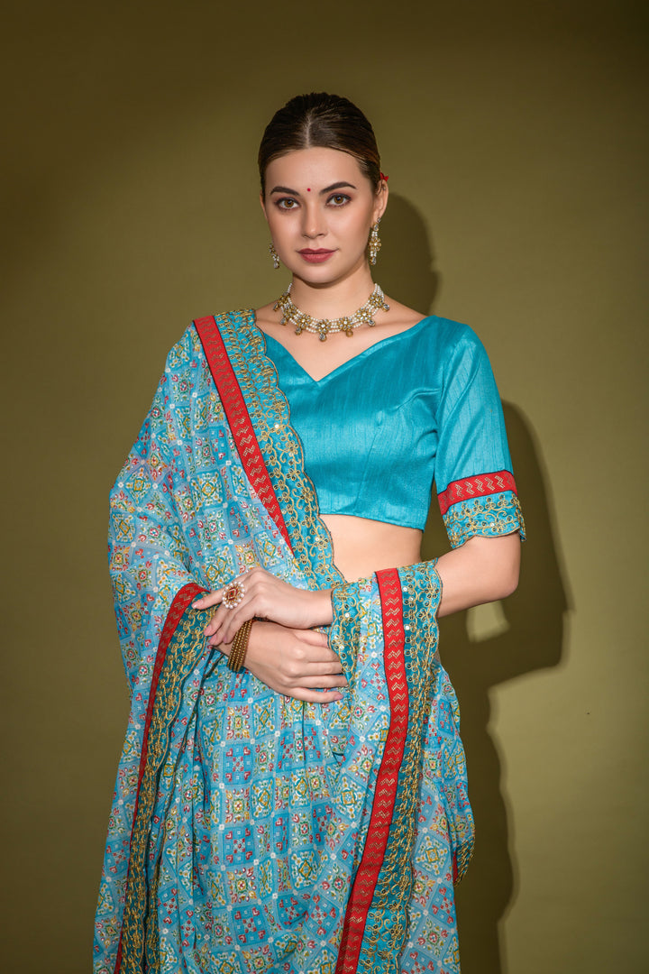 Gorgeous Georgette Saree with | A Stylish and Sophisticated Choice