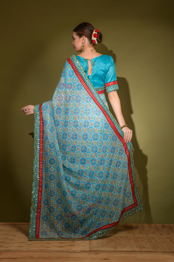 Gorgeous Georgette Saree with | A Stylish and Sophisticated Choice