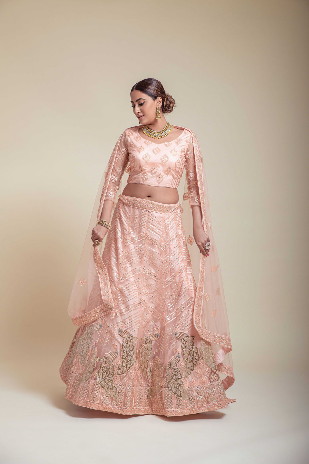 Wedding-Ready Net Lehengas | Foil Work & Embroidery for Special Events