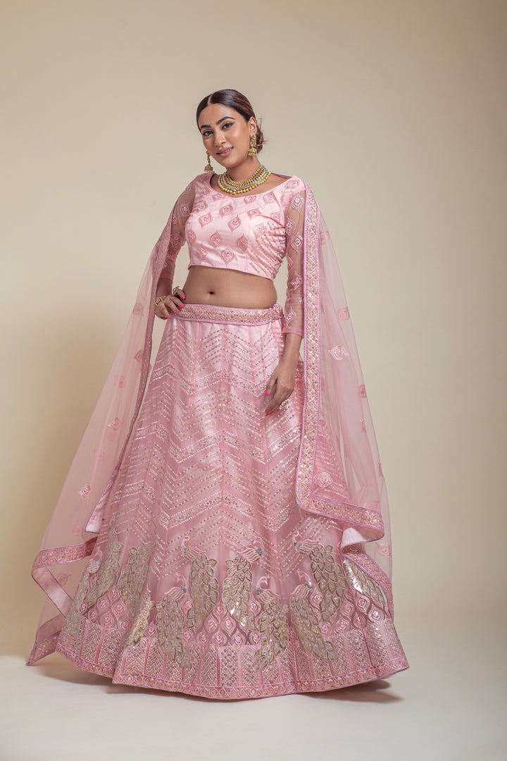 Wedding-Ready Net Lehengas | Foil Work & Embroidery for Special Events