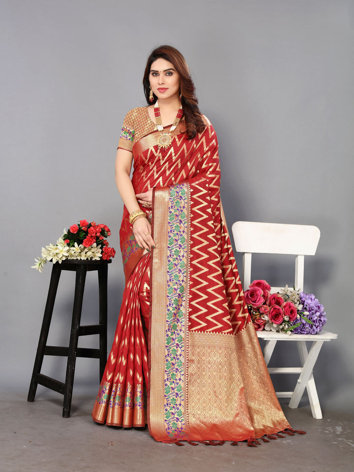 Radiant Soft Silk Saree with | Elegance Redefined for Weddings