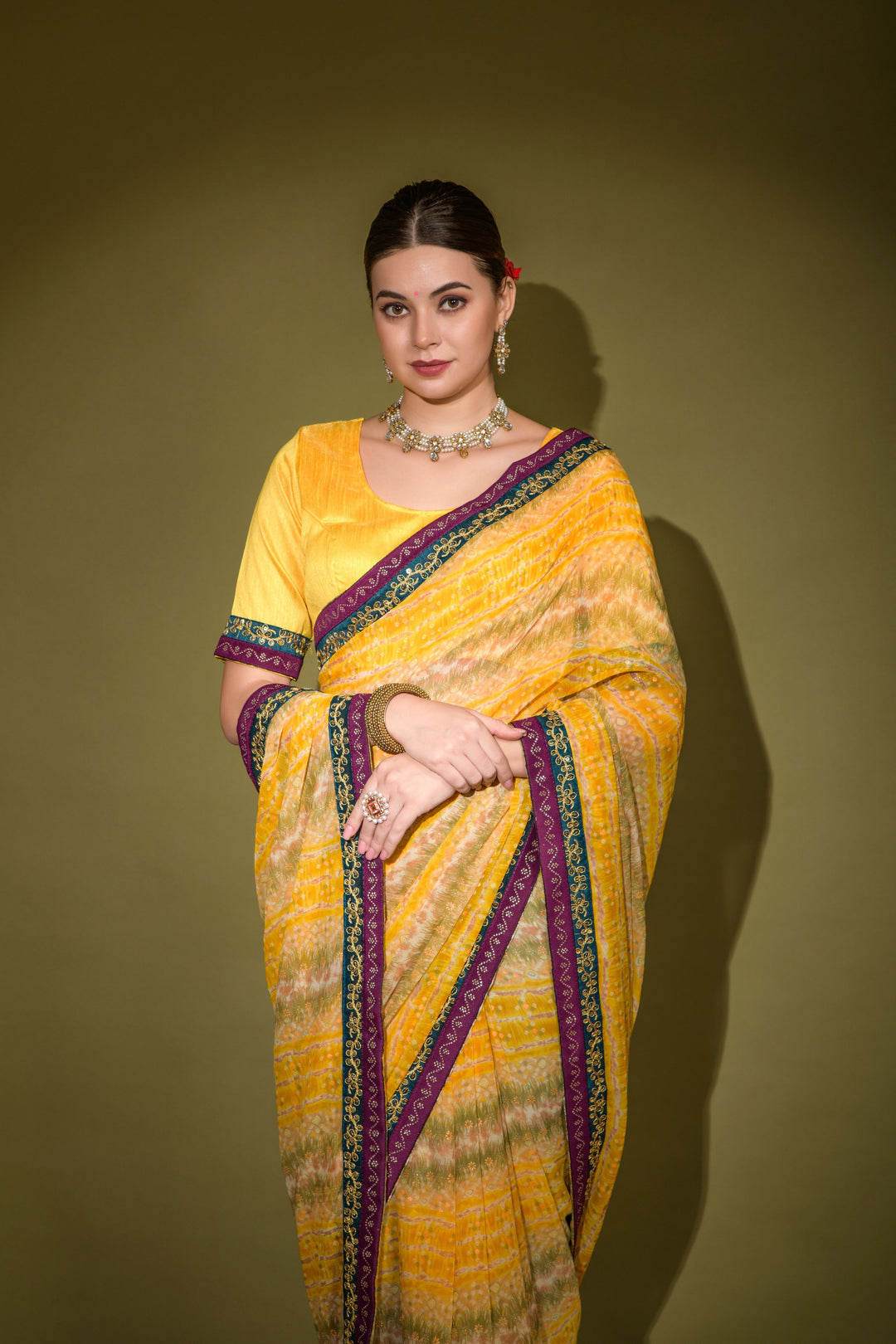 Breathtaking Georgette Saree with | Perfect for Special Celebrations