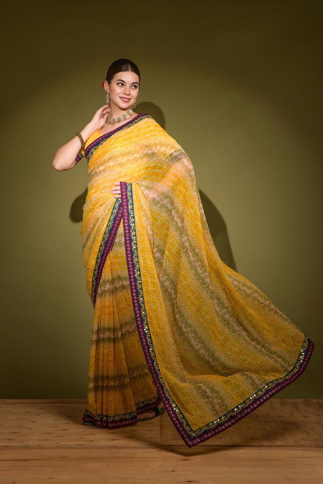 Breathtaking Georgette Saree with | Perfect for Special Celebrations