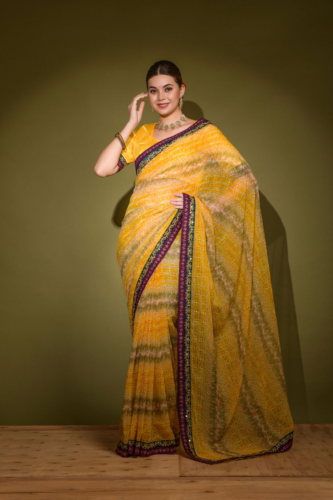 Breathtaking Georgette Saree with | Perfect for Special Celebrations