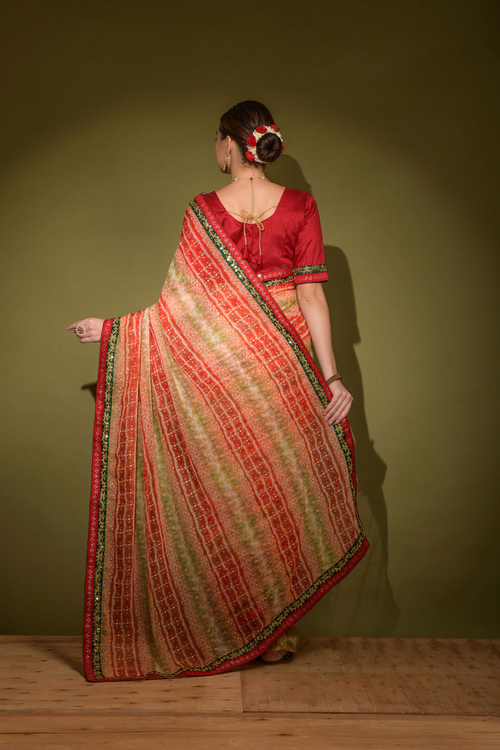 Breathtaking Georgette Saree with | Perfect for Special Celebrations