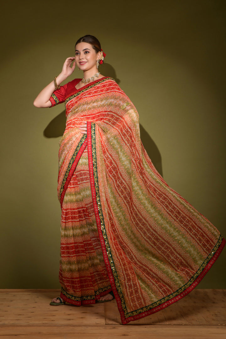 Breathtaking Georgette Saree with | Perfect for Special Celebrations