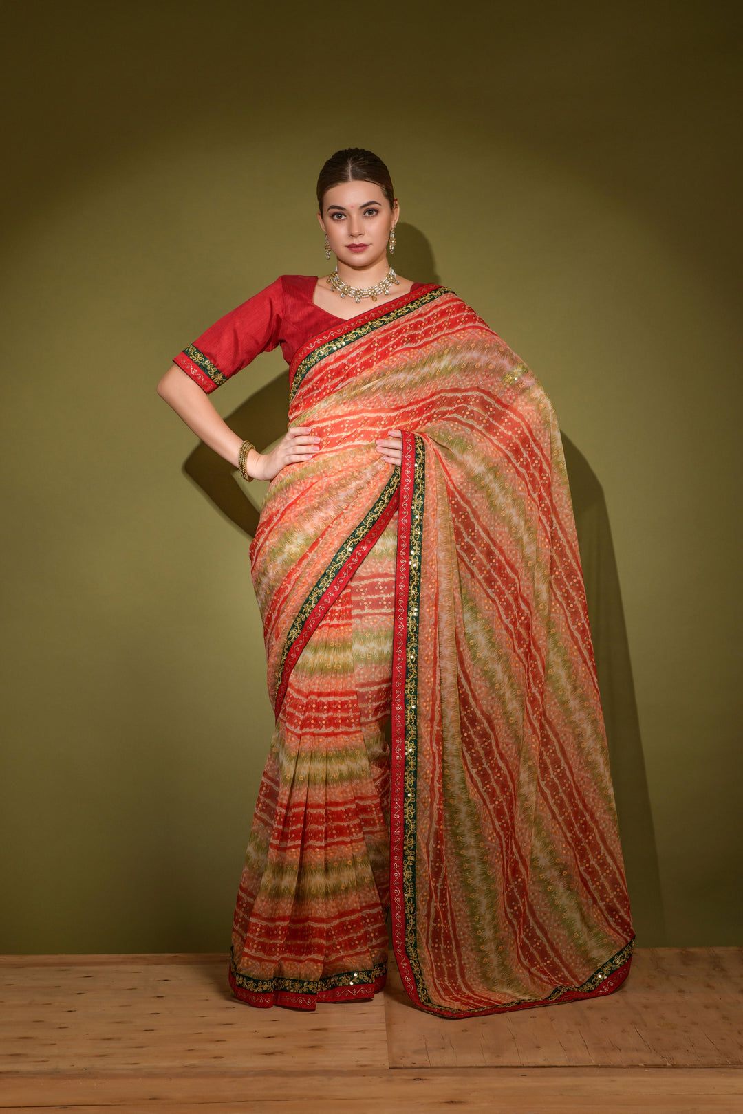 Breathtaking Georgette Saree with | Perfect for Special Celebrations