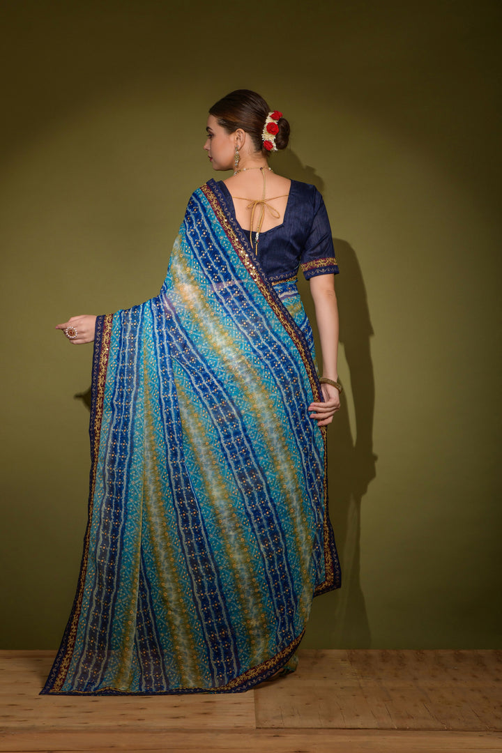 Breathtaking Georgette Saree with | Perfect for Special Celebrations