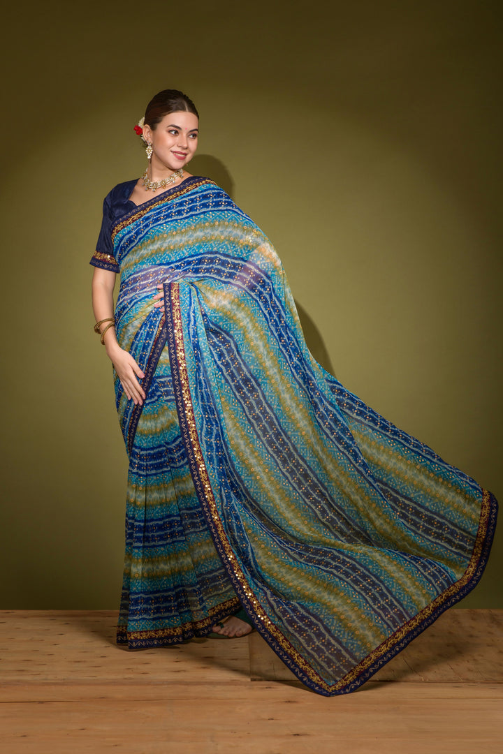 Breathtaking Georgette Saree with | Perfect for Special Celebrations