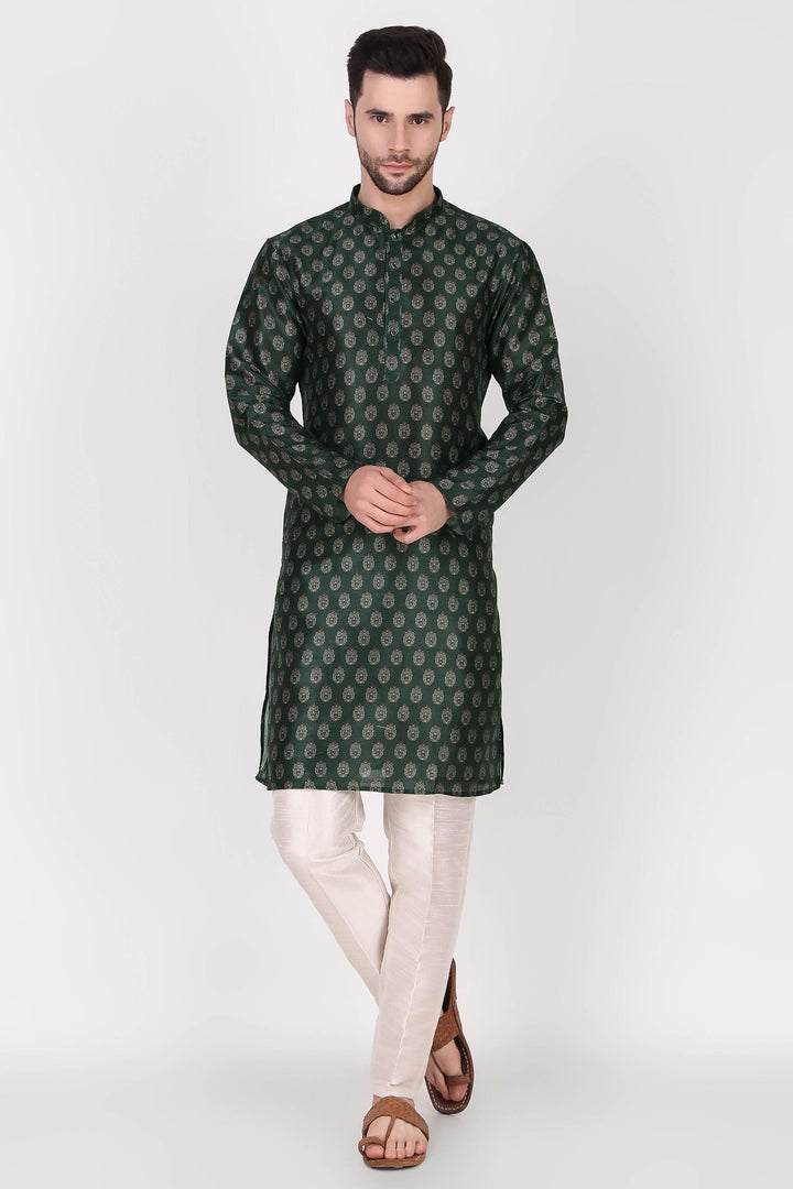 Designer Art Silk Kurta Pajama Set | Festive Wear