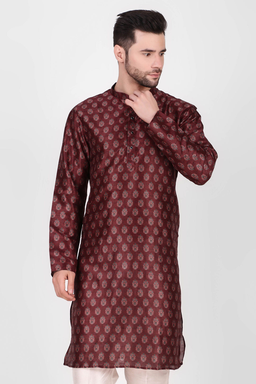 Designer Art Silk Kurta Pajama Set | Festive Wear