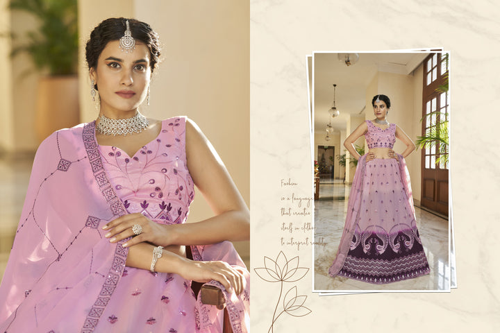 Sophisticated Art Silk Lehenga with Dupatta | Crafted for Timeless Elegance