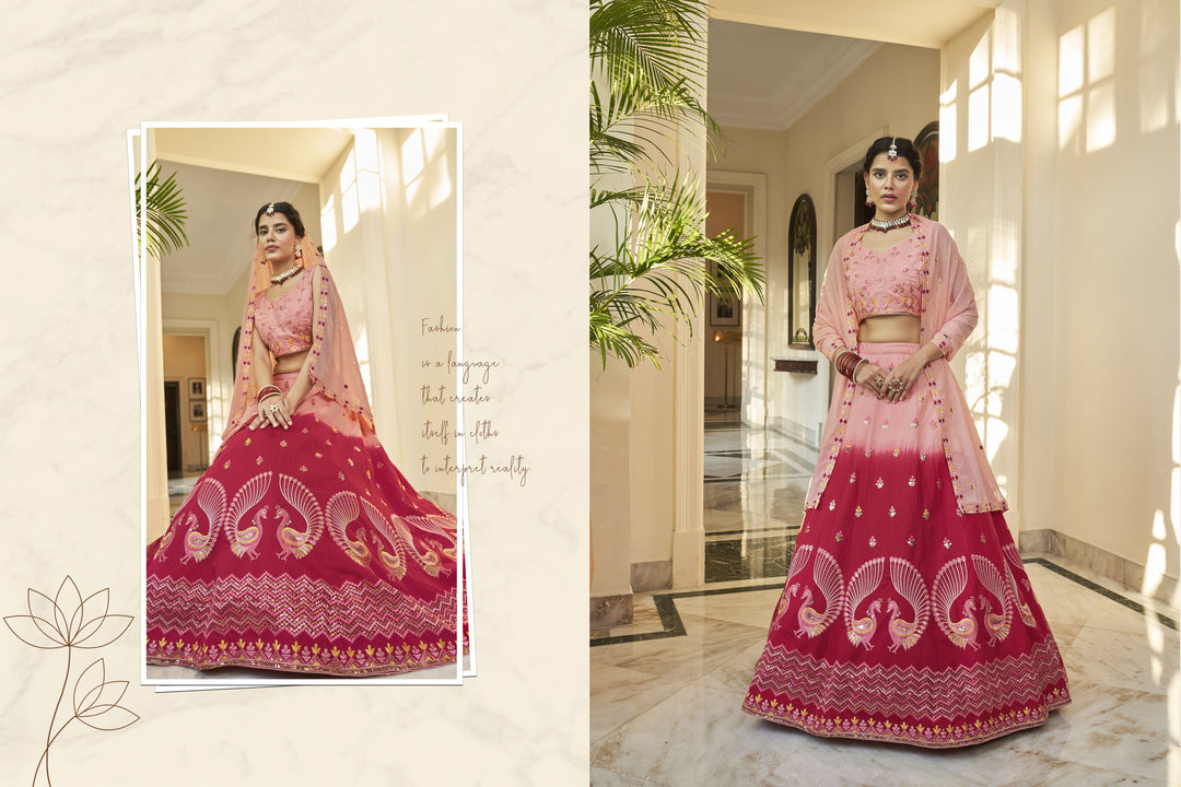 Sophisticated Art Silk Lehenga with Dupatta | Crafted for Timeless Elegance