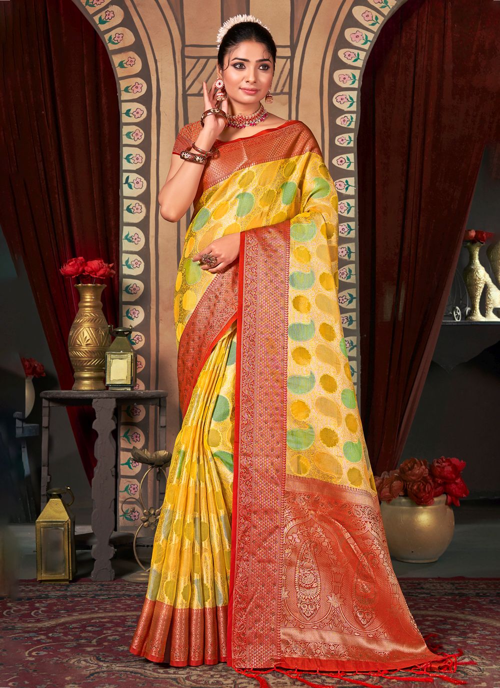 Radiant Organza Saree with | Perfect for Special Celebrations