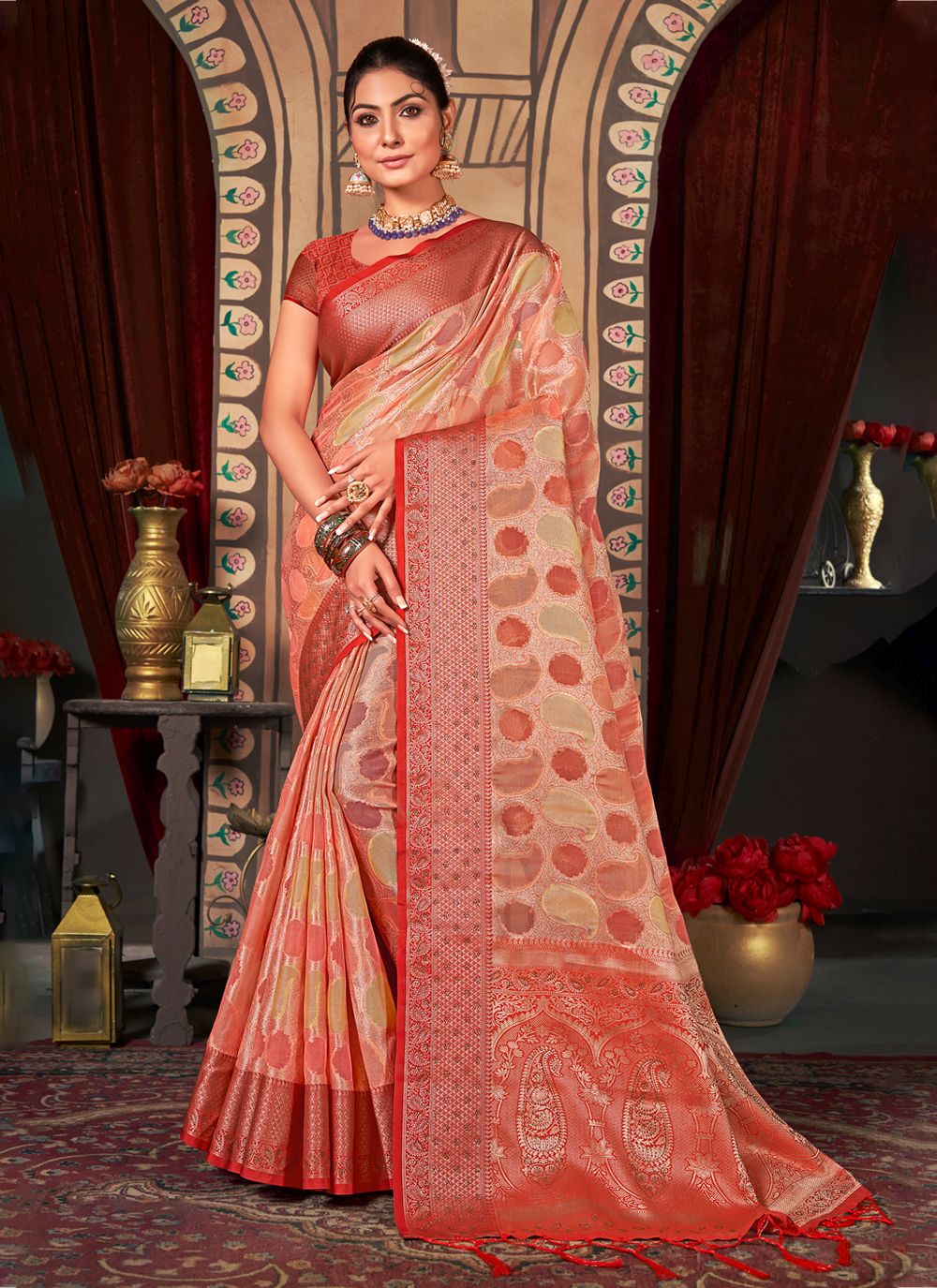 Radiant Organza Saree with | Perfect for Special Celebrations