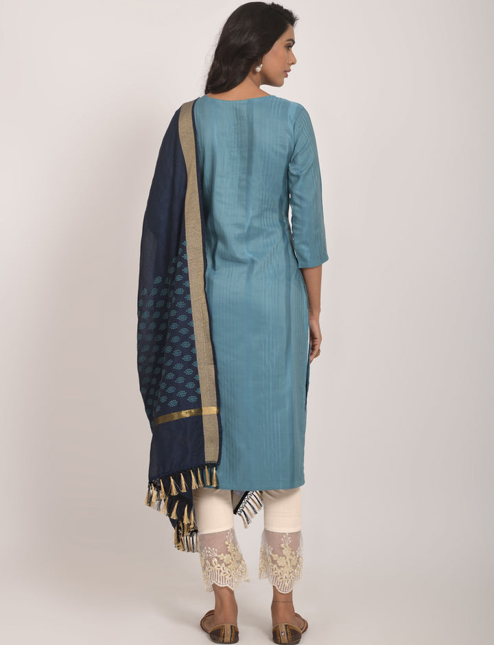 Stylish Readymade Kurti Set | Viscose Rayon, Lycra & Jacquard Dupatta