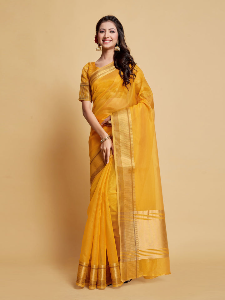 Breathtaking Organza Saree with | Elegance Redefined for Weddings