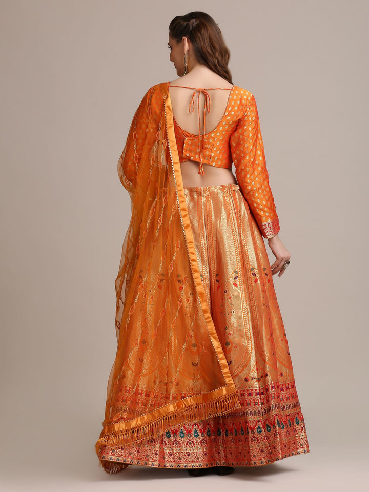 Jacquard Silk Lehenga Choli | Heavy Wevon Jacquard Designer Work