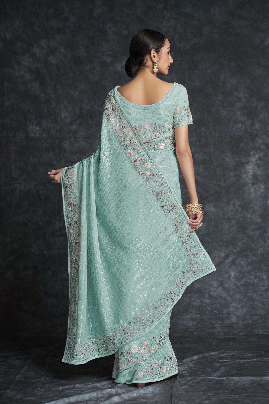 Gorgeous Georgette Saree with | Crafted for Timeless Elegance