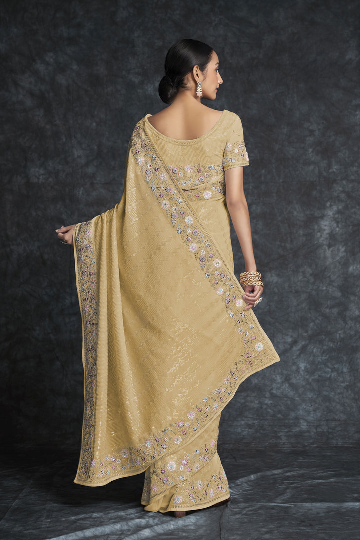 Gorgeous Georgette Saree with | Crafted for Timeless Elegance