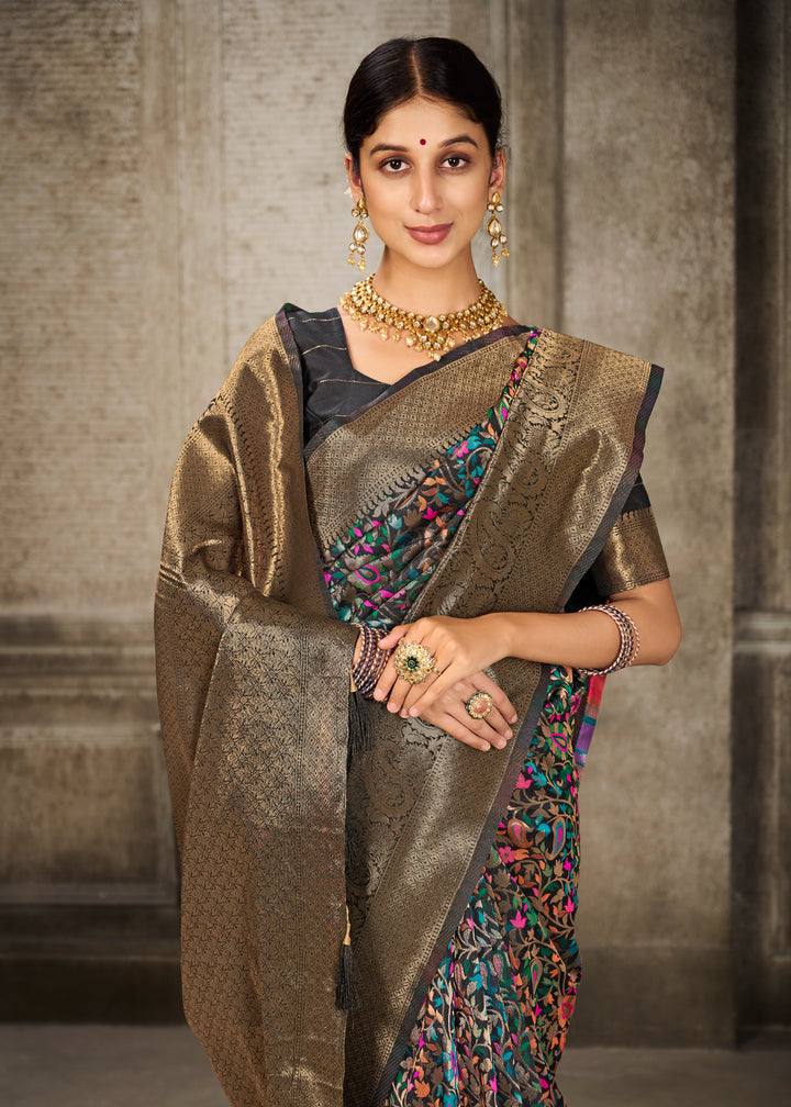 Sophisticated Banarasi Silk Saree with | A Stylish and Sophisticated Choice