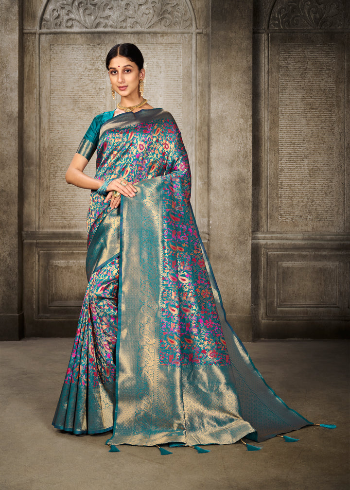 Sophisticated Banarasi Silk Saree with | A Stylish and Sophisticated Choice