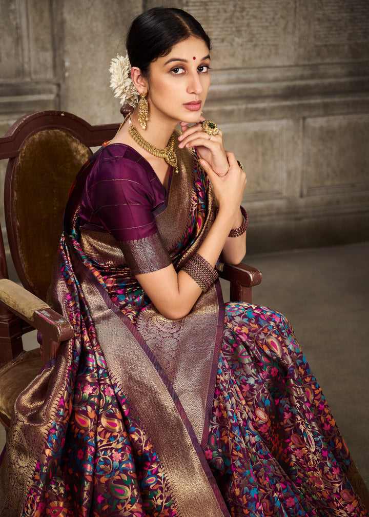 Sophisticated Banarasi Silk Saree with | A Stylish and Sophisticated Choice