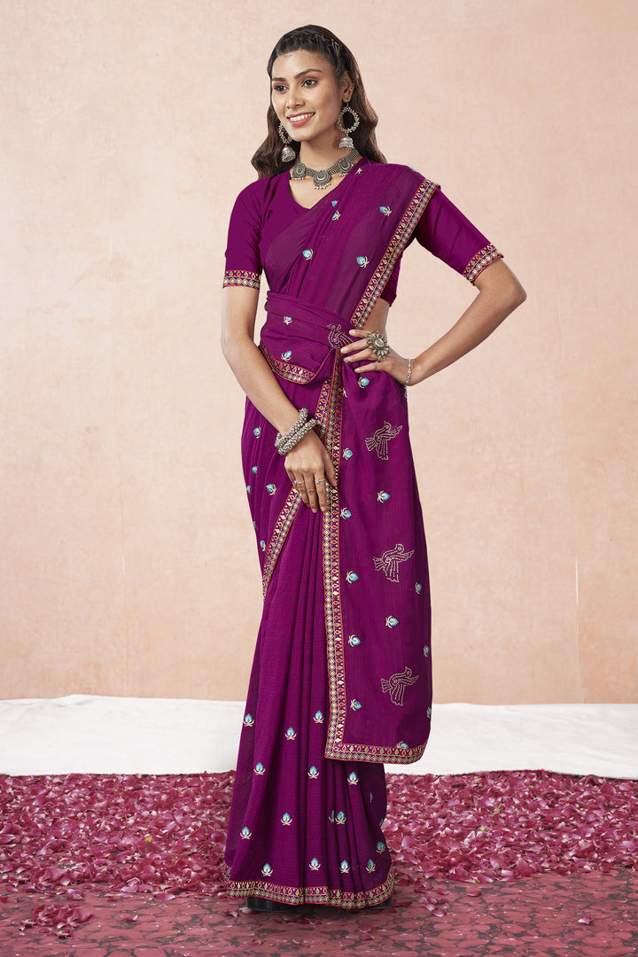 Sophisticated Georgette Saree with | A Captivating Traditional Ensemble