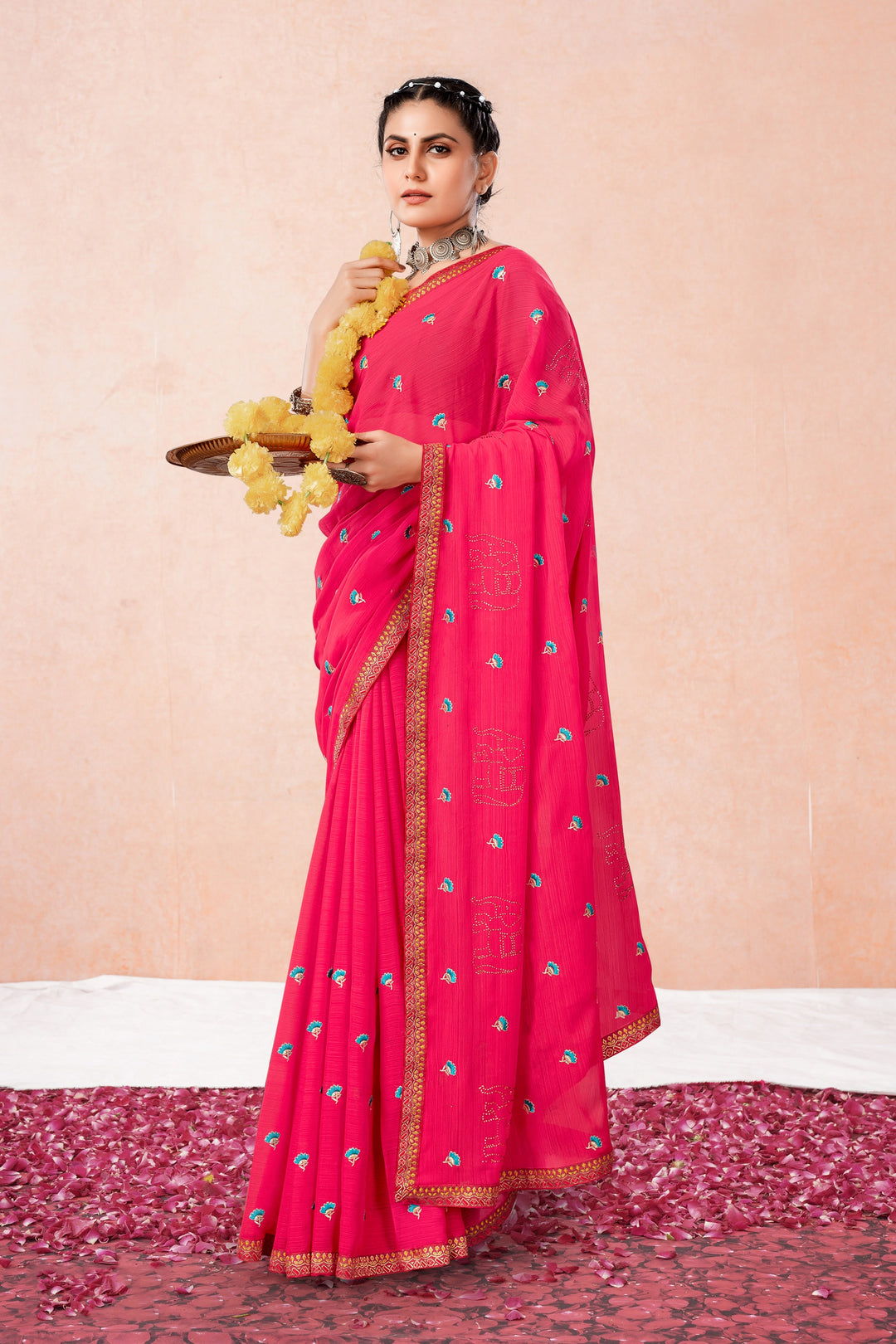 Sophisticated Georgette Saree with | A Captivating Traditional Ensemble