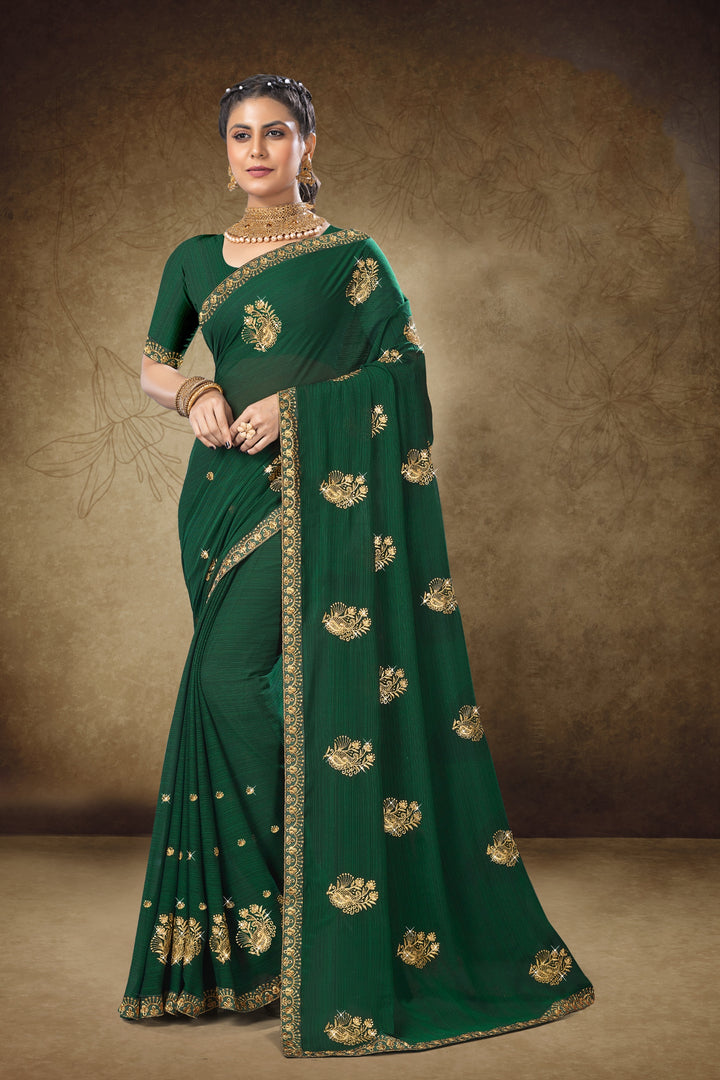 Exquisite Georgette Saree with | A Graceful Addition to Your Wardrobe