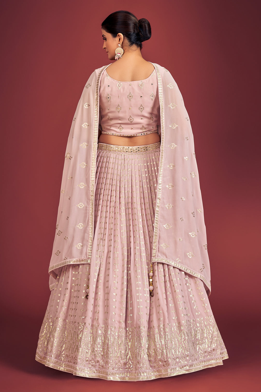 Radiant Georgette Lehenga with Dupatta | Crafted for Timeless Elegance