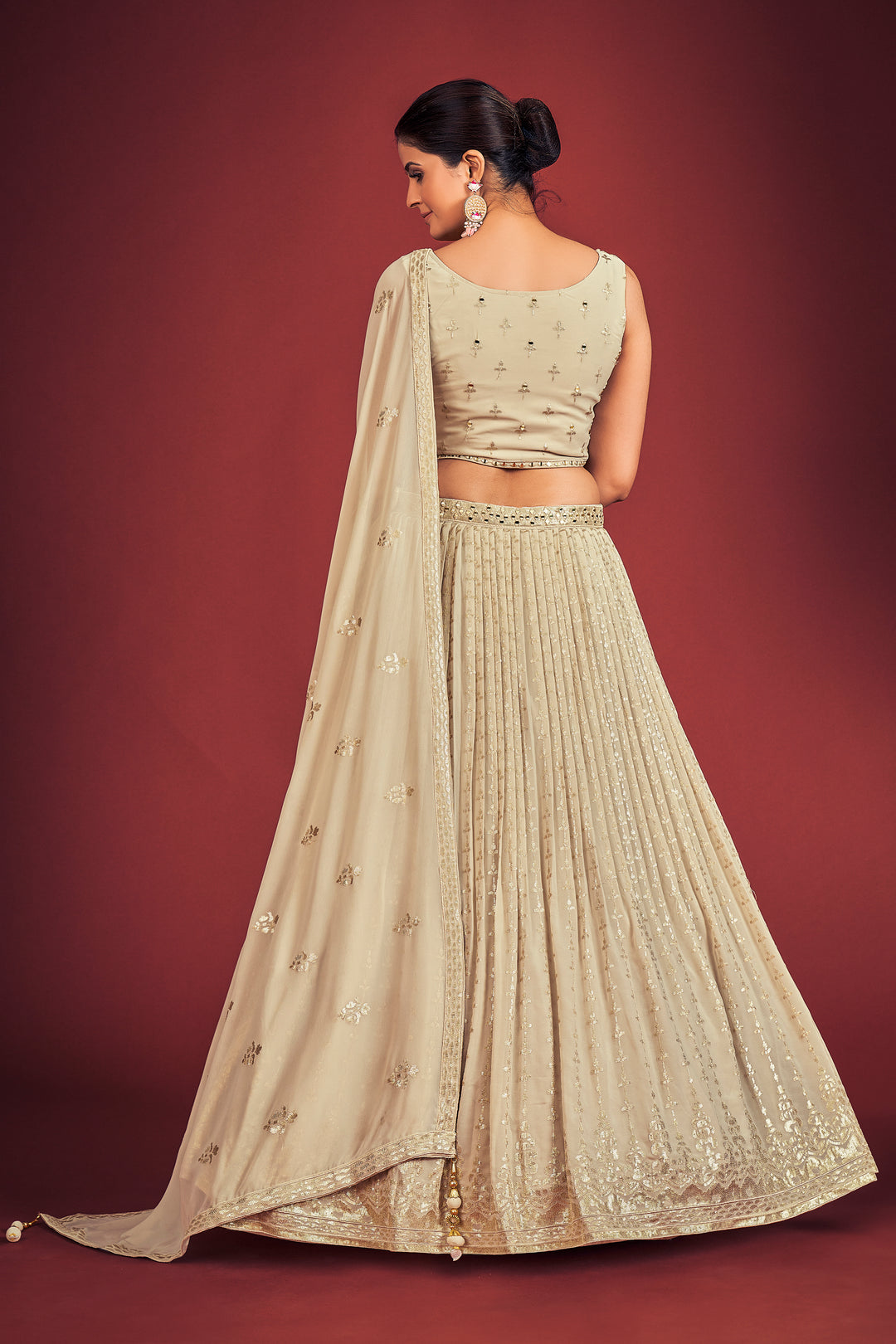 Radiant Georgette Lehenga with Dupatta | Crafted for Timeless Elegance