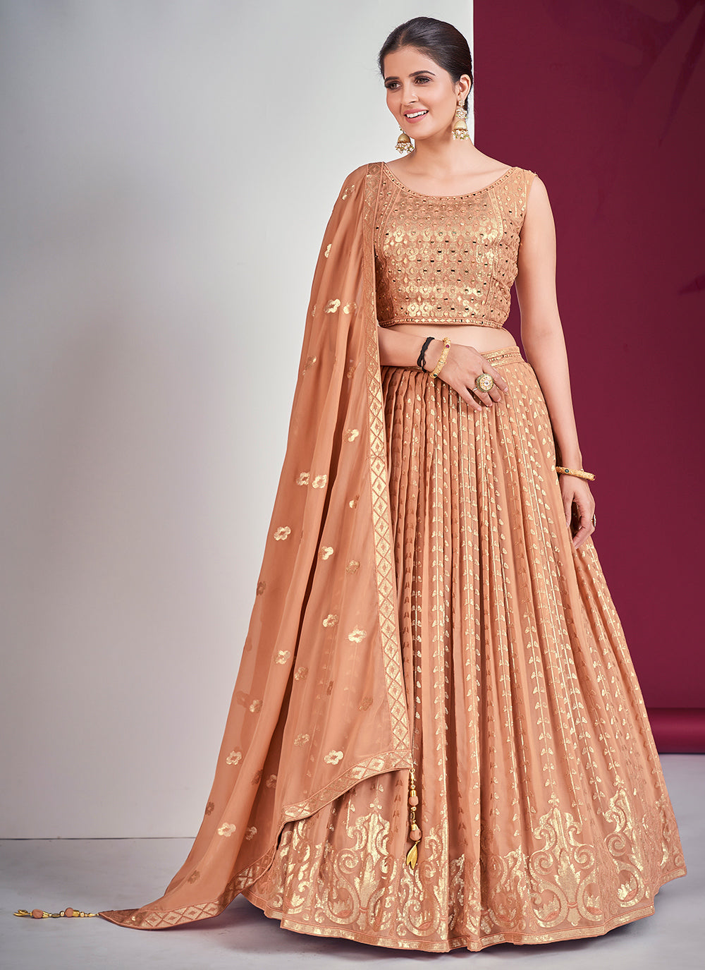 Beautiful Georgette Lehenga with Dupatta | A Captivating Traditional Ensemble