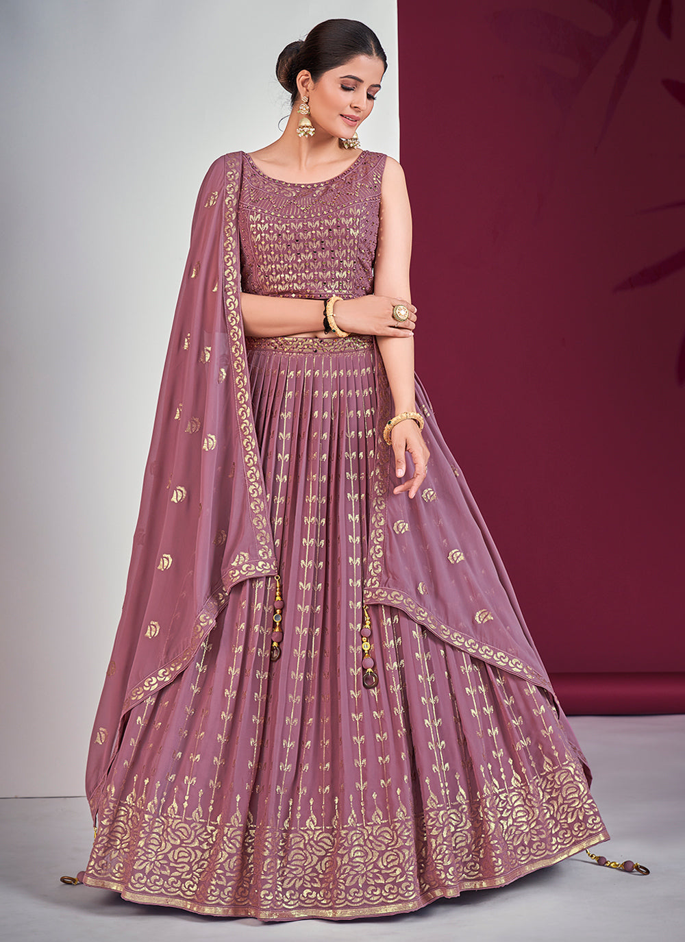 Beautiful Georgette Lehenga with Dupatta | A Captivating Traditional Ensemble