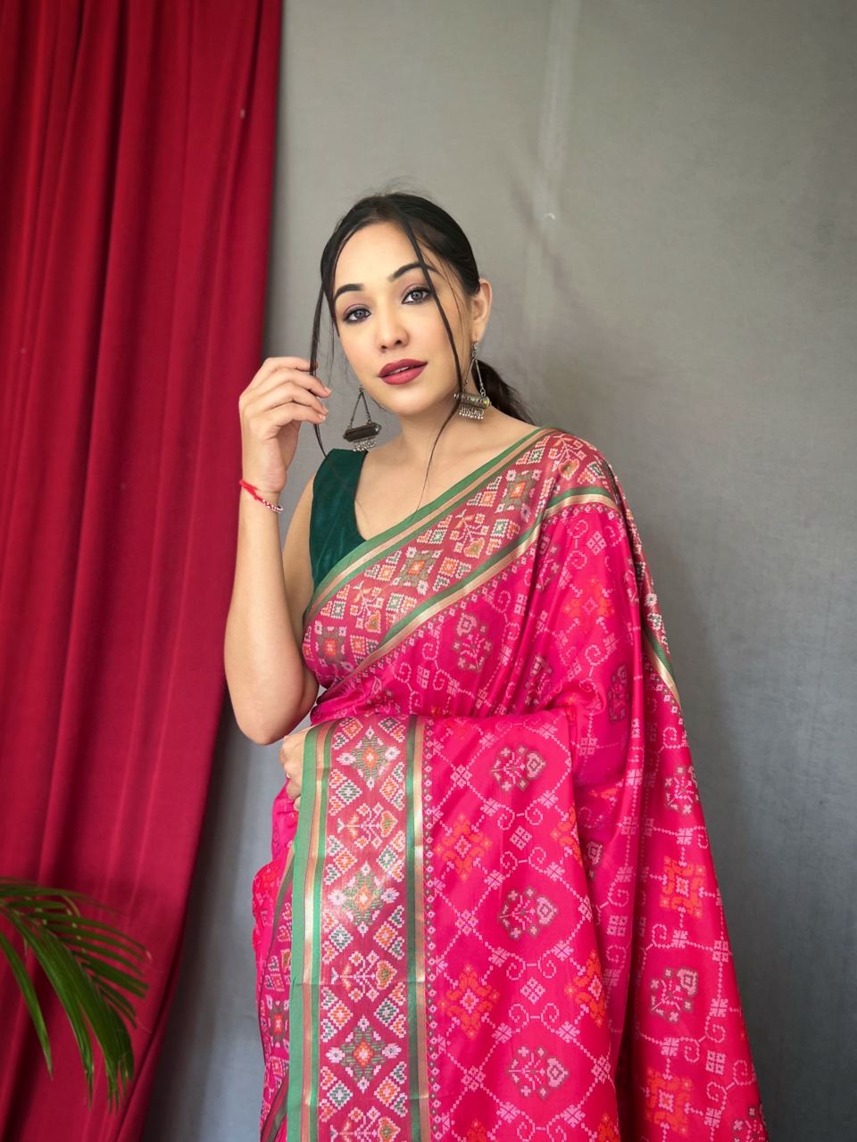 Luxurious Patola Silk Saree with | A Graceful Addition to Your Wardrobe