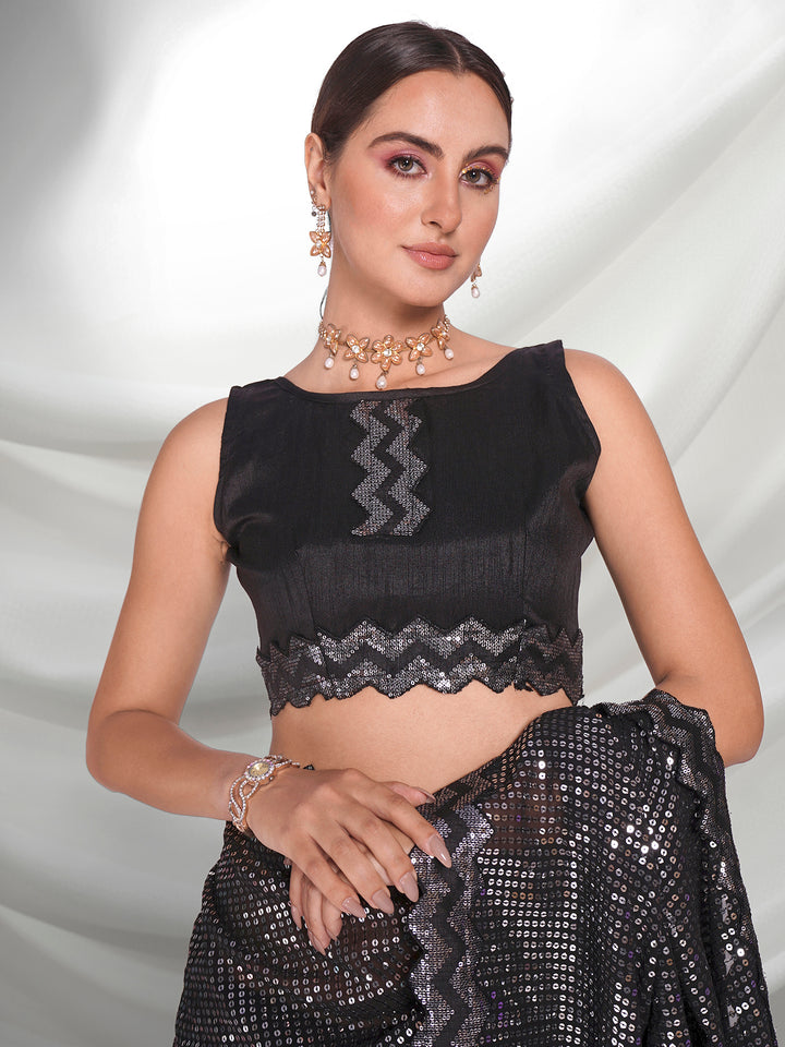 Designer Georgette Saree with Sequins Embroidery | Elegant Wedding Attire